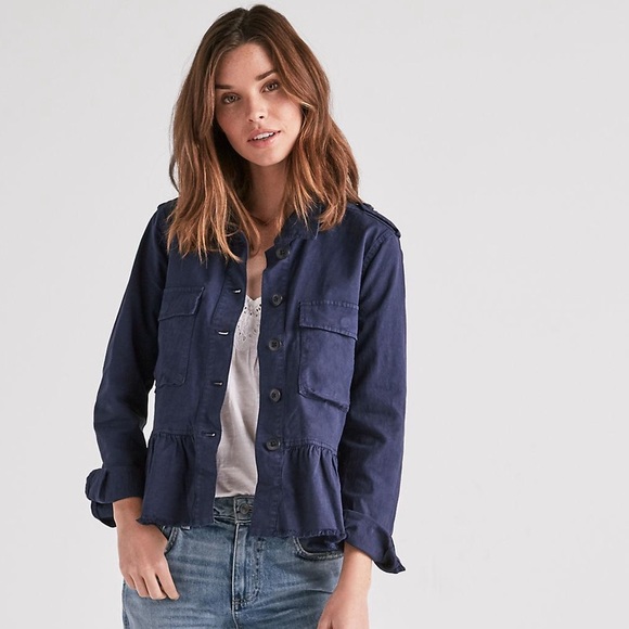 peplum utility jacket